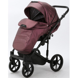 Детская коляска Adamex Zico Deluxe 2 в 1 Z-SM08 Т.СИРЕН.ПЕРЛ КОЖА