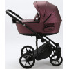 Детская коляска Adamex Zico Deluxe 2 в 1 Z-SM08 Т.СИРЕН.ПЕРЛ КОЖА