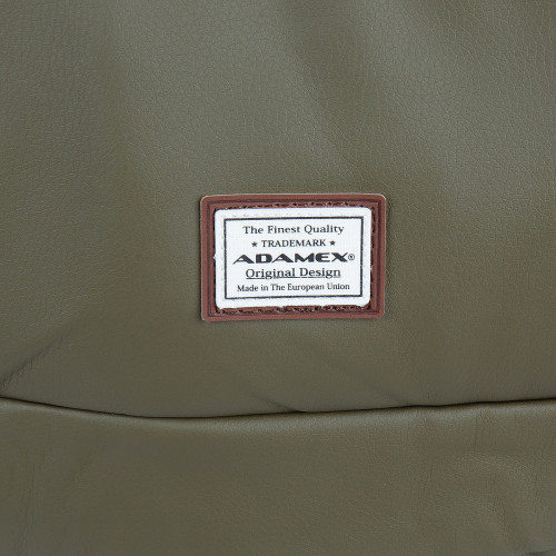 Детская коляска Adamex Luciano Deluxe 2 в 1 Q106 (ХАКИ 100% КОЖА)