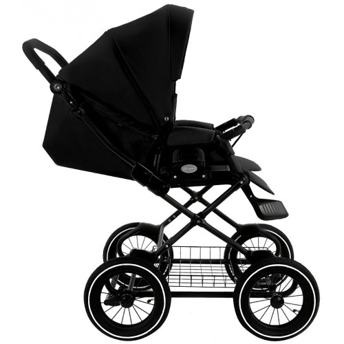 Детская коляска Roan Bass Next Classic Кожа d12 2 в 1 RCL300/1 Black