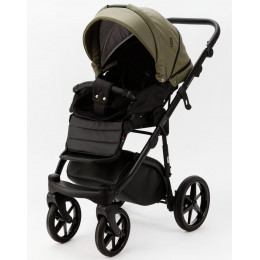 Детская коляска Adamex Nola Deluxe 2 в 1 N-SA21 (ХАКИ КОЖА)