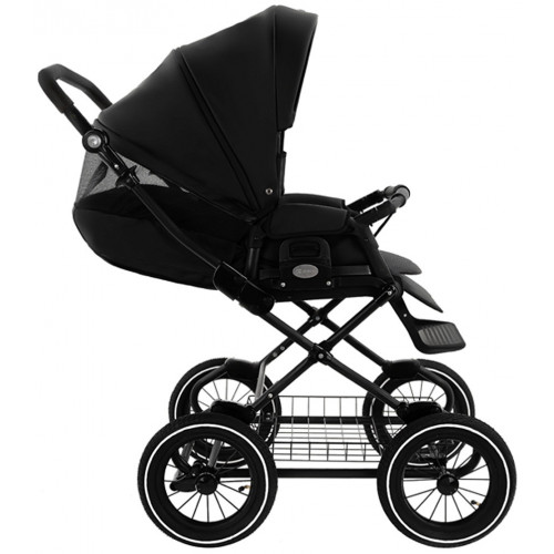 Детская коляска Roan Bass Next Classic Кожа d12 2 в 1 RCL300/1 Black