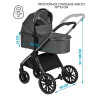 Детская коляска Sevillababy Tinum 2 в 1 Dk.Grey/темно-серый