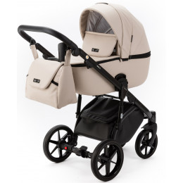 Детская коляска Adamex Nola Deluxe 2 в 1 N-SA07 (СВ.БЕЖ. КОЖА)