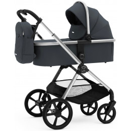 Коляска Agex Life 2 в 1 хромированная рама ALM606 Midnight Grey (Темно-серый)