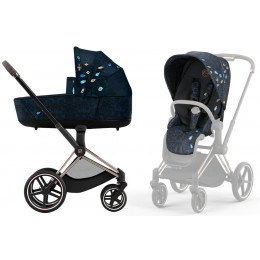 Коляска 2 в 1 Cybex Priam IV Rosegold Jewels of Nature