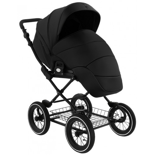 Детская коляска Roan Bass Next Classic Кожа d12 2 в 1 RCL300/1 Black