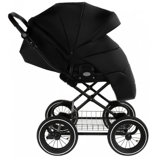 Детская коляска Roan Bass Next Classic Кожа d12 2 в 1 RCL300/1 Black