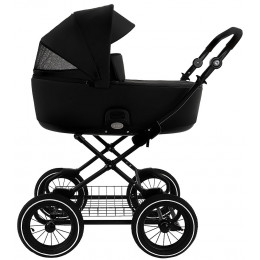 Детская коляска Roan Bass Next Classic Кожа d12 2 в 1 RCL300/1 Black