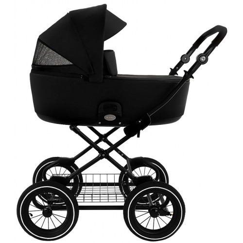 Детская коляска Roan Bass Next Classic Кожа d12 2 в 1 RCL300/1 Black