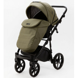 Детская коляска Adamex Nola Deluxe 2 в 1 N-SA21 (ХАКИ КОЖА)