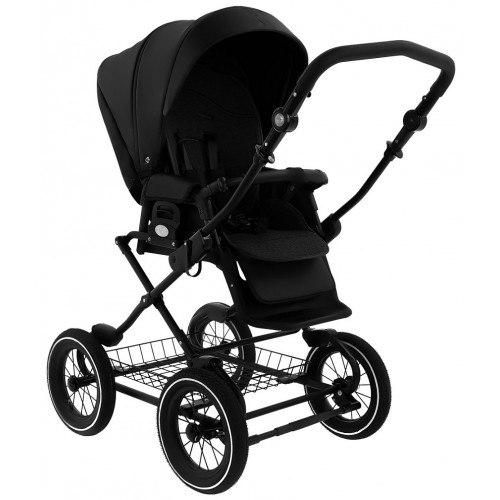 Детская коляска Roan Bass Next Classic Кожа d12 2 в 1 RCL300/1 Black