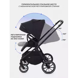 Коляска 2 в 1 Mowbaby Amber Black