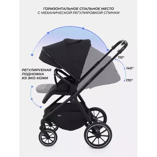 Коляска 2 в 1 Mowbaby Amber Black
