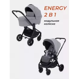 Коляска 2 в 1 Rant Basic Energy Grey 2024