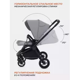 Коляска 2 в 1 Rant Basic Energy Grey 2024