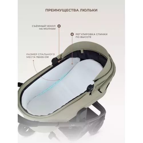 Коляска 2 в 1 Rant Flex 2025 RA076 Light green