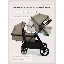 Коляска для двойни 2 в 1 Rant Basic Dualo Brown