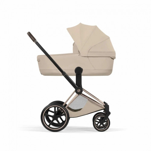 Купить коляску 2в1 Cybex Priam 5 Style, в цвете Cozy Beige (шасси Rose Gold)