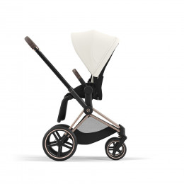 Купить коляску 2в1 Cybex Priam IV, в цвете Off White (шасси Rose Gold)