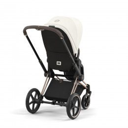 Купить коляску 2в1 Cybex Priam IV, в цвете Off White (шасси Rose Gold)