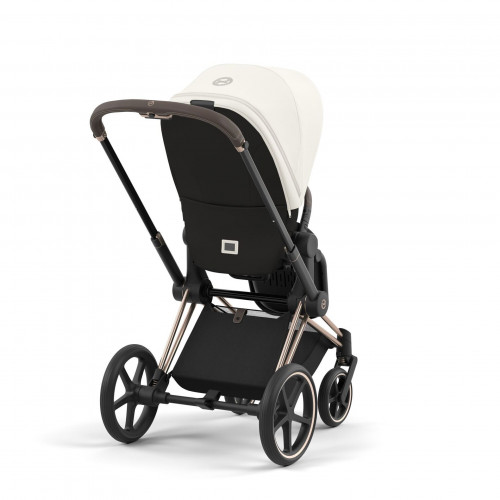 Купить коляску 2в1 Cybex Priam IV, в цвете Off White (шасси Rose Gold)