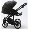 Детская коляска Adamex Zico Deluxe 2 в 1 Z-SA02 ЧЁРН.КОЖА