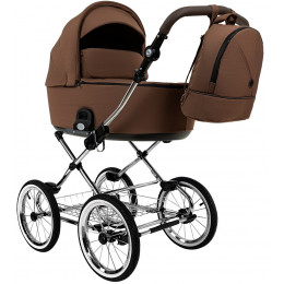 Детская коляска Roan Bass Next Classic d14 2.0 2 в 1 BSNC/91/2 Mocha Mousse/Black/руч.Cappuccino