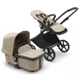 Коляска Bugaboo Fox Cub Complete 2 в 1 Black/Desert Beige-Desert Beige