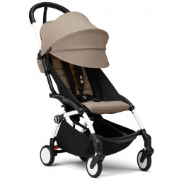 Коляска Stokke YOYO3 Newborn Shell - Newborn Pack рама белая White 2 в 1 Taupe