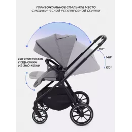Коляска 2 в 1 Mowbaby Amber Grey