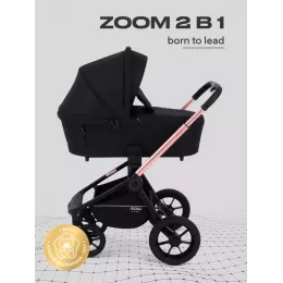 Коляска 2 в 1 Mowbaby Zoom Gold 2025 black