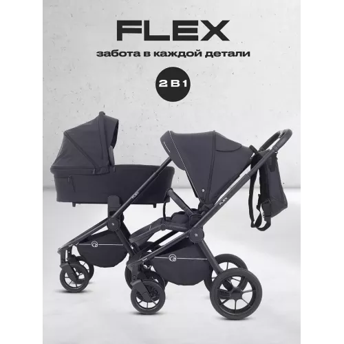 Коляска 2 в 1 Rant Flex 2025 RA076 Black