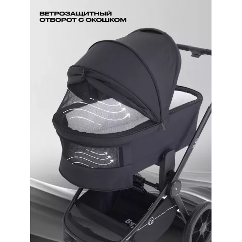 Коляска 2 в 1 Rant Flex 2025 RA076 Black