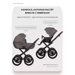 Коляска 2 в 1 Riko Basic Montana X Prestige 01 коричневый