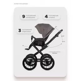 Коляска 2 в 1 Riko Basic Montana X Prestige 01 коричневый