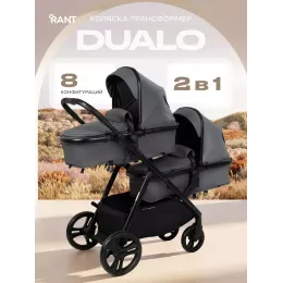Коляска для двойни 2 в 1 Rant Basic Dualo Graphite