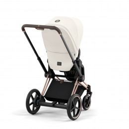 Купить коляску 2в1 Cybex e-Priam, в цвете Off White (шасси Rose Gold)