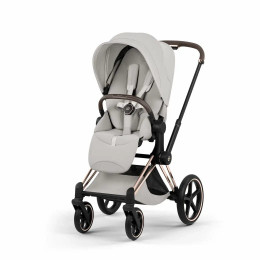 Купить коляску 2в1 Cybex Priam 5 Style, в цвете City Grey (шасси Rose Gold)