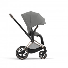 Купить коляску 2в1 Cybex Priam IV, в цвете Mirage Grey (шасси Rose Gold)