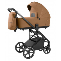 Коляска Carrello Alfa CRL-6522 2025 Cybex Aton B2 i-Size Volcano Black 3 в 1 Honey Beige