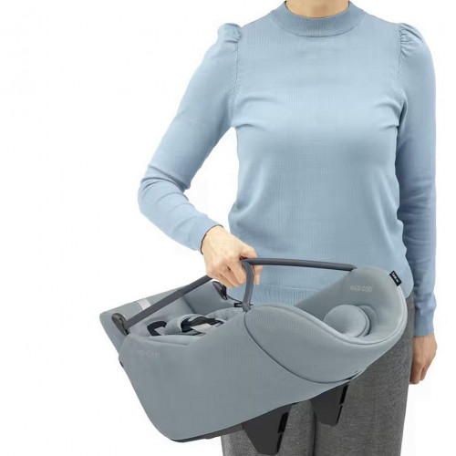 Детская коляска Maxi-Cosi Fame 3 в 1 с автокреслом Coral 360 Essential grey Twillic Truffle/Трюфель(беж)