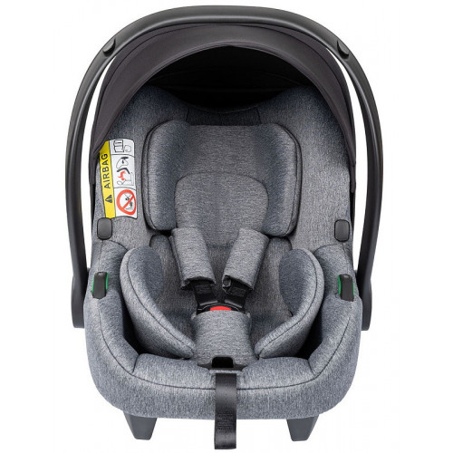 Детская коляска Indigo Impulse Eco 3 в 1 с автокреслом Avionaut Cosmo Grey Ie06 серая кожа/серый