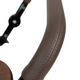 Детская коляска Roan Bass Next Classic d14 2.0 3 в 1 с автокреслом Pituso Baesa Pro Black BSNC/91/2 Mocha Mousse/Black/руч.Cappuccino