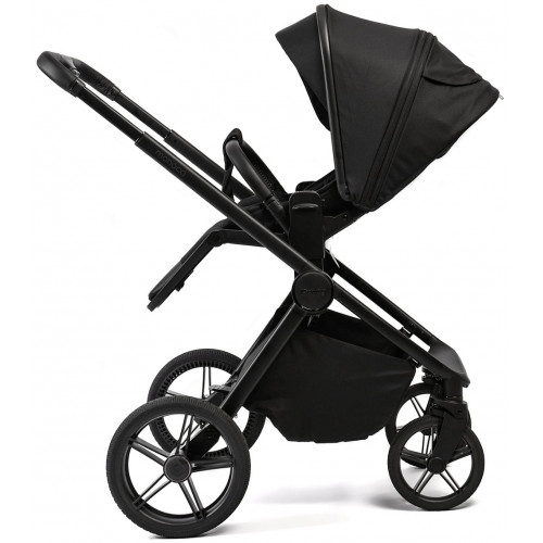 Детская коляска Peppy Monaco 3 в 1 с автокреслом First Black (черный), рама черная матовая