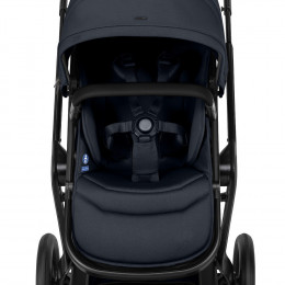 Детская коляска 3 в 1 Joolz Day 5 и автокресло Baby-Safe Core Frost Grey без адаптеров Dark Navy Blue