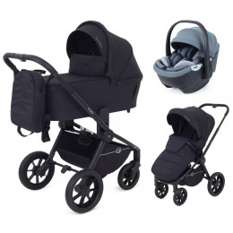 Детская коляска Rant Flex 3 в 1 RA076 с автокреслом Aster Zero Graphite Black