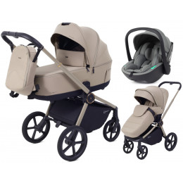 Детская коляска Rant Flex Therm Soft 3 в 1 с автокреслом Miro Olive Sandy Beige