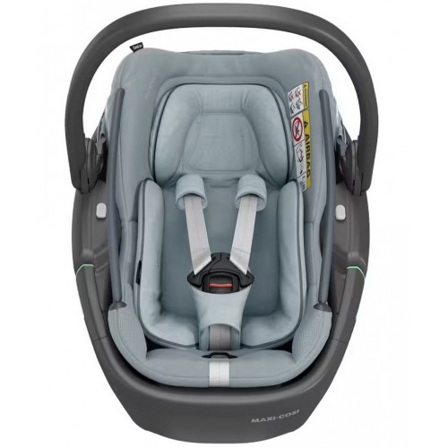 Детская коляска Maxi-Cosi Fame 3 в 1 с автокреслом Coral 360 Essential grey Twillic Truffle/Трюфель(беж)