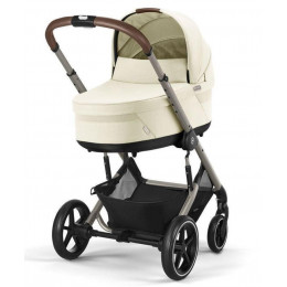 Коляска Cybex Balios S Lux TPE complete Cloud T Sepia Black Plus 3 в 1 Seashell Beige с дождевиками